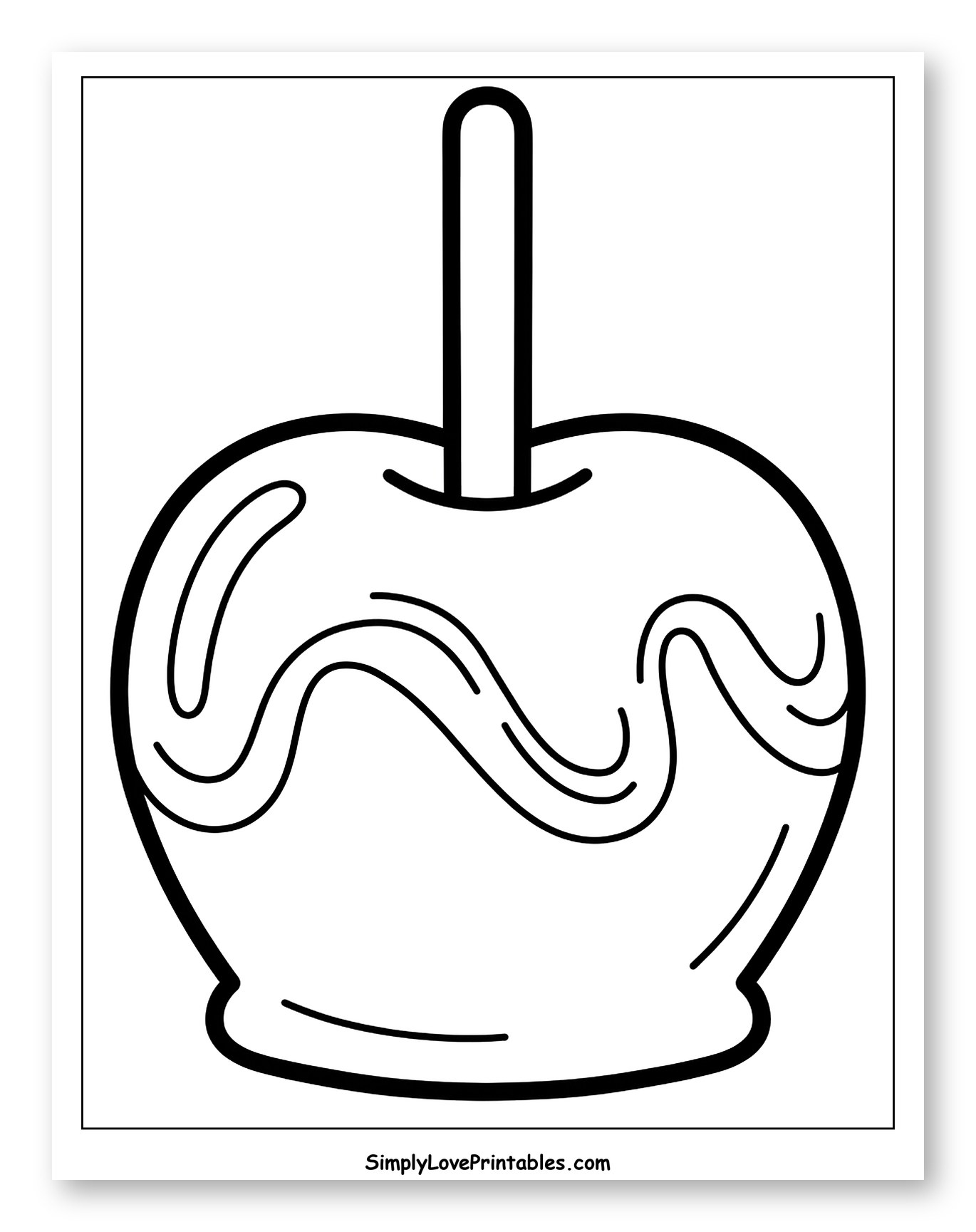 Simple Candy Apple on a Stick