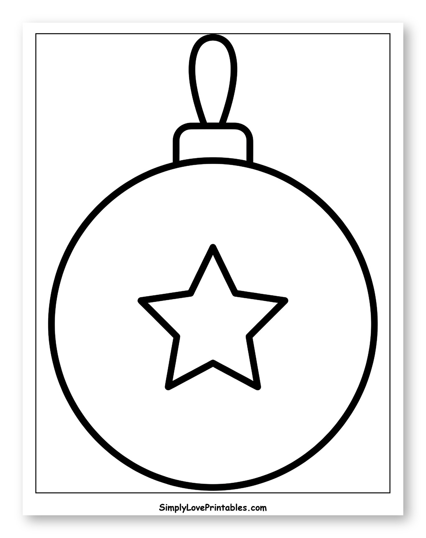 Simple Christmas Ornament with a Star