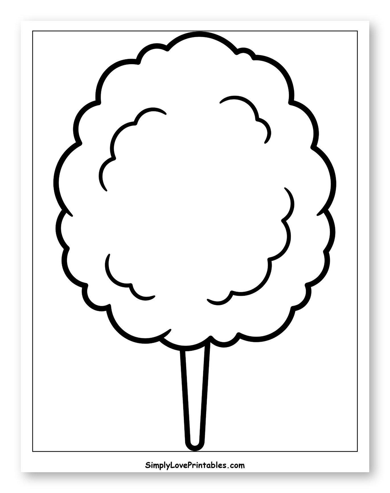 Simple Cotton Candy on a Stick