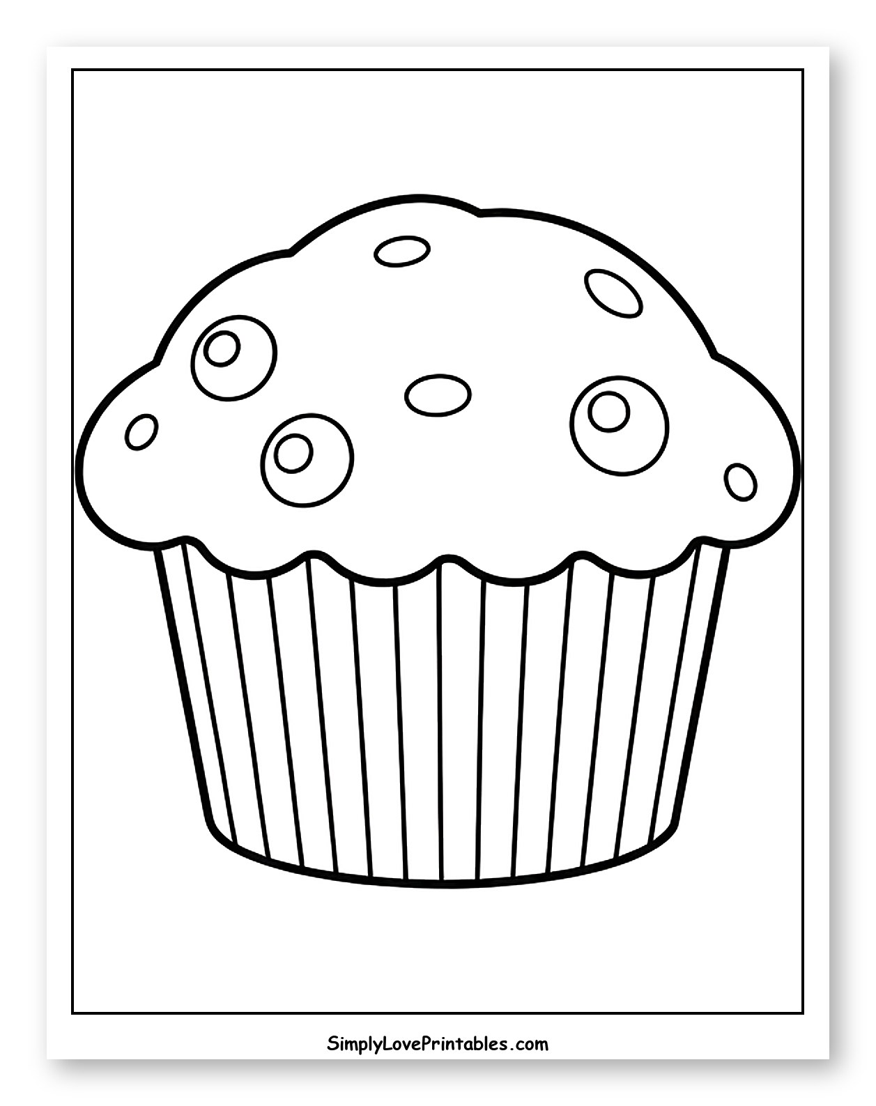 Simple Muffin with Blueberries