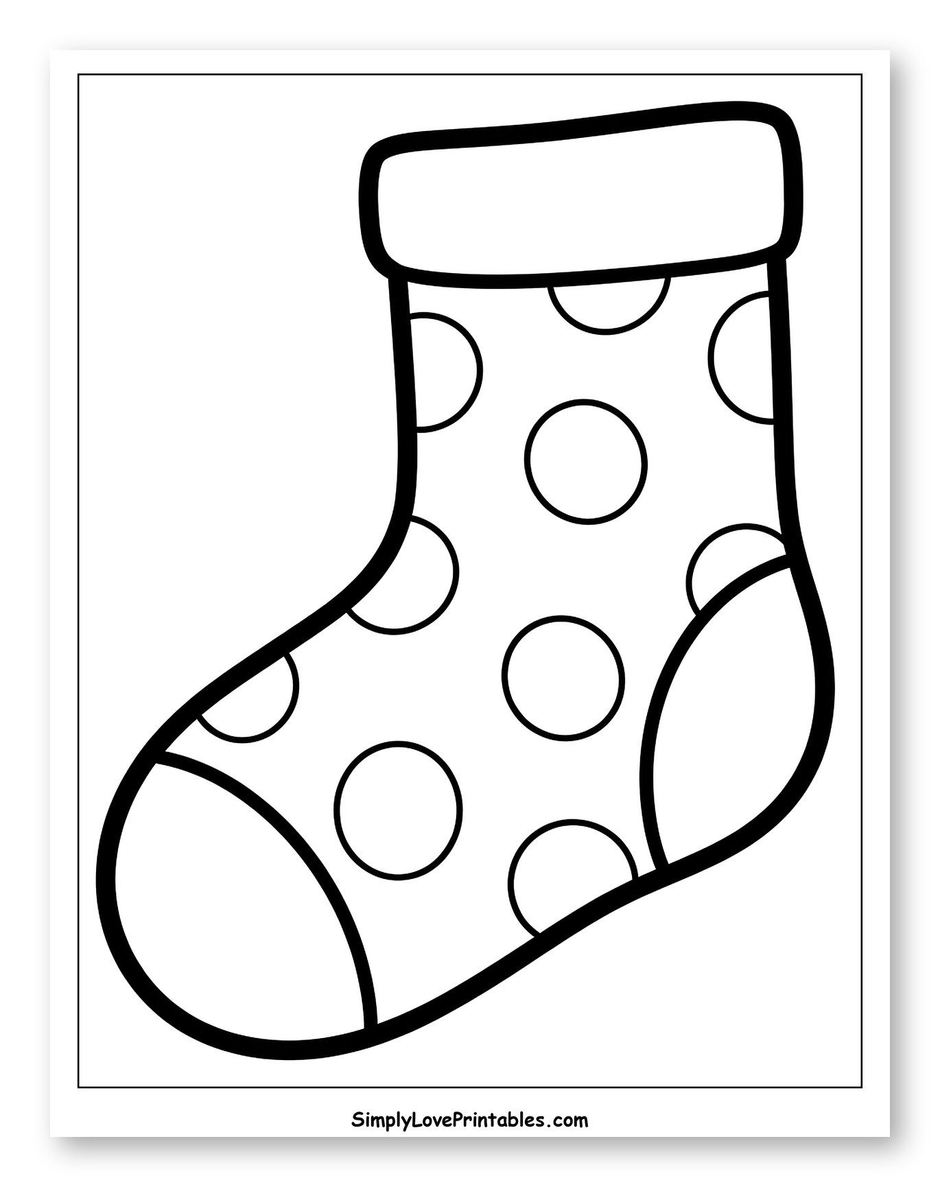 Simple Polka Dot Sock