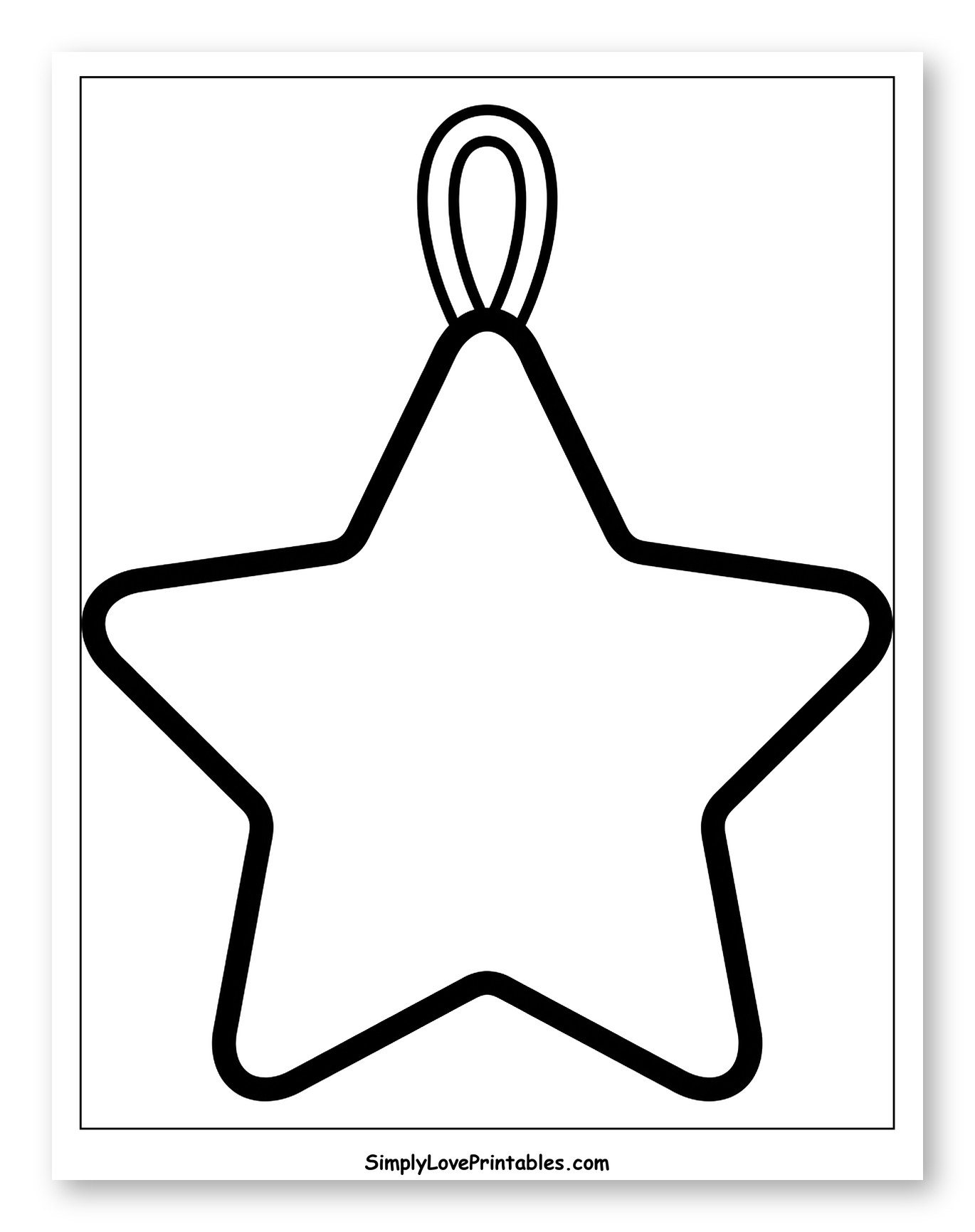 Simple Star Shaped Christmas Ornament