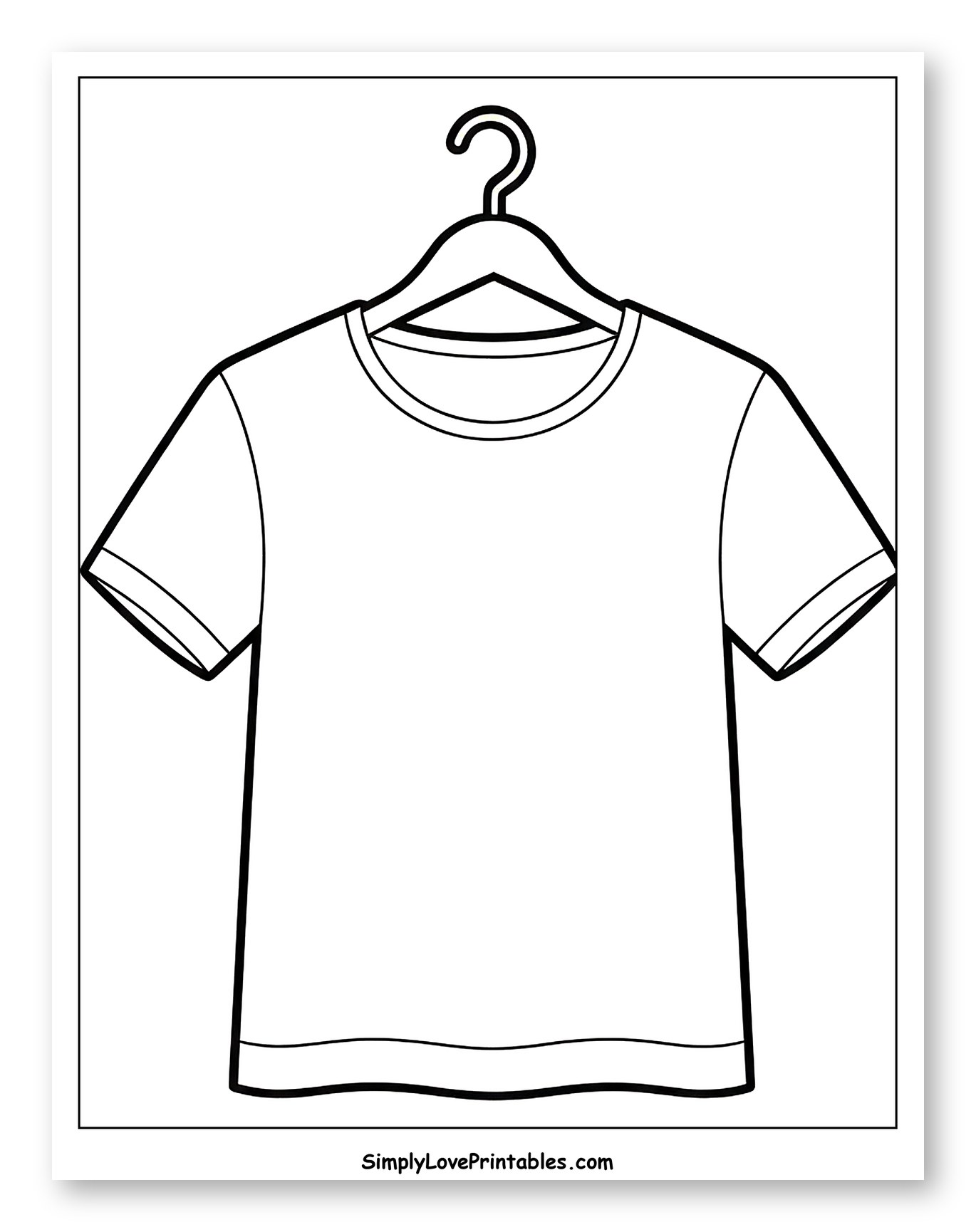 Simple T-Shirt on a Hanger