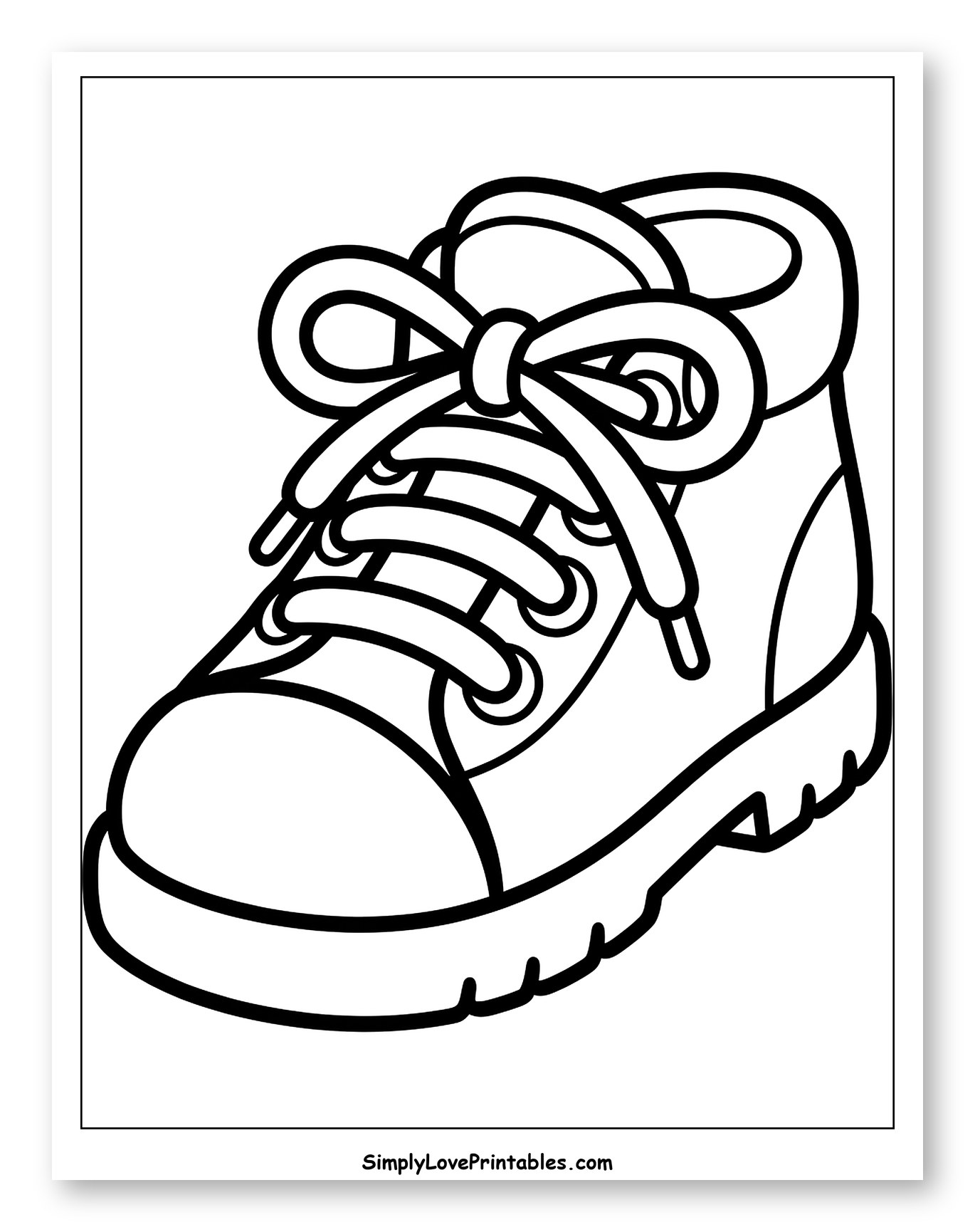 Single Cartoon Boot with Tied Shoelaces