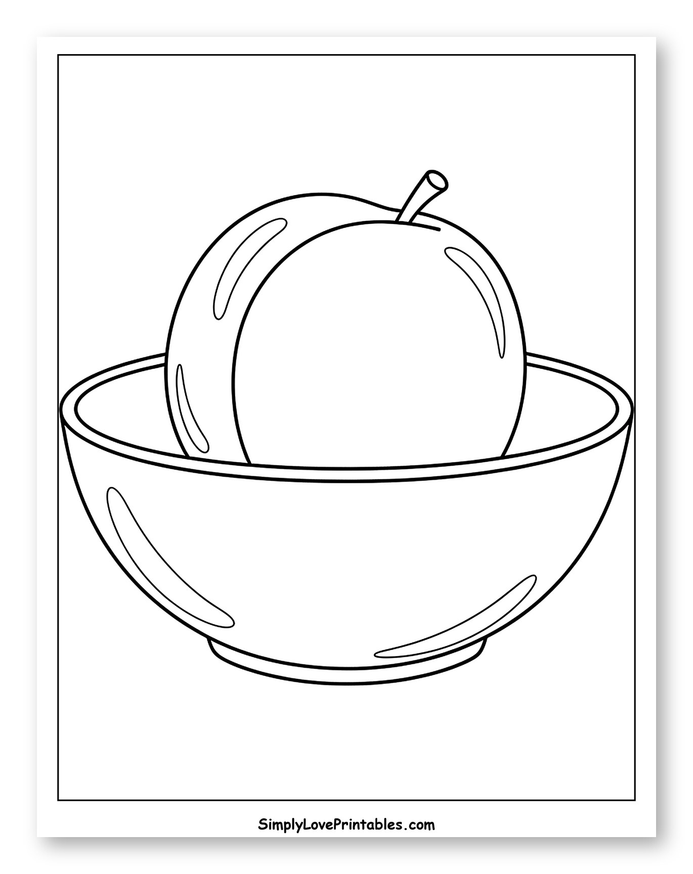 Single Plum Resting in a Bowl