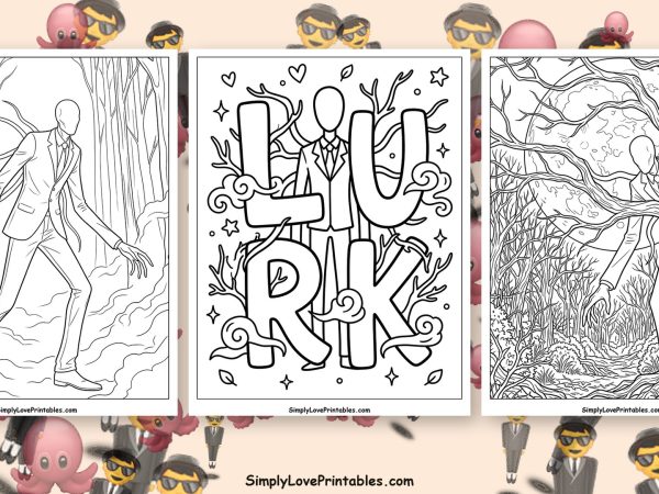 Slender Man coloring pages featured image