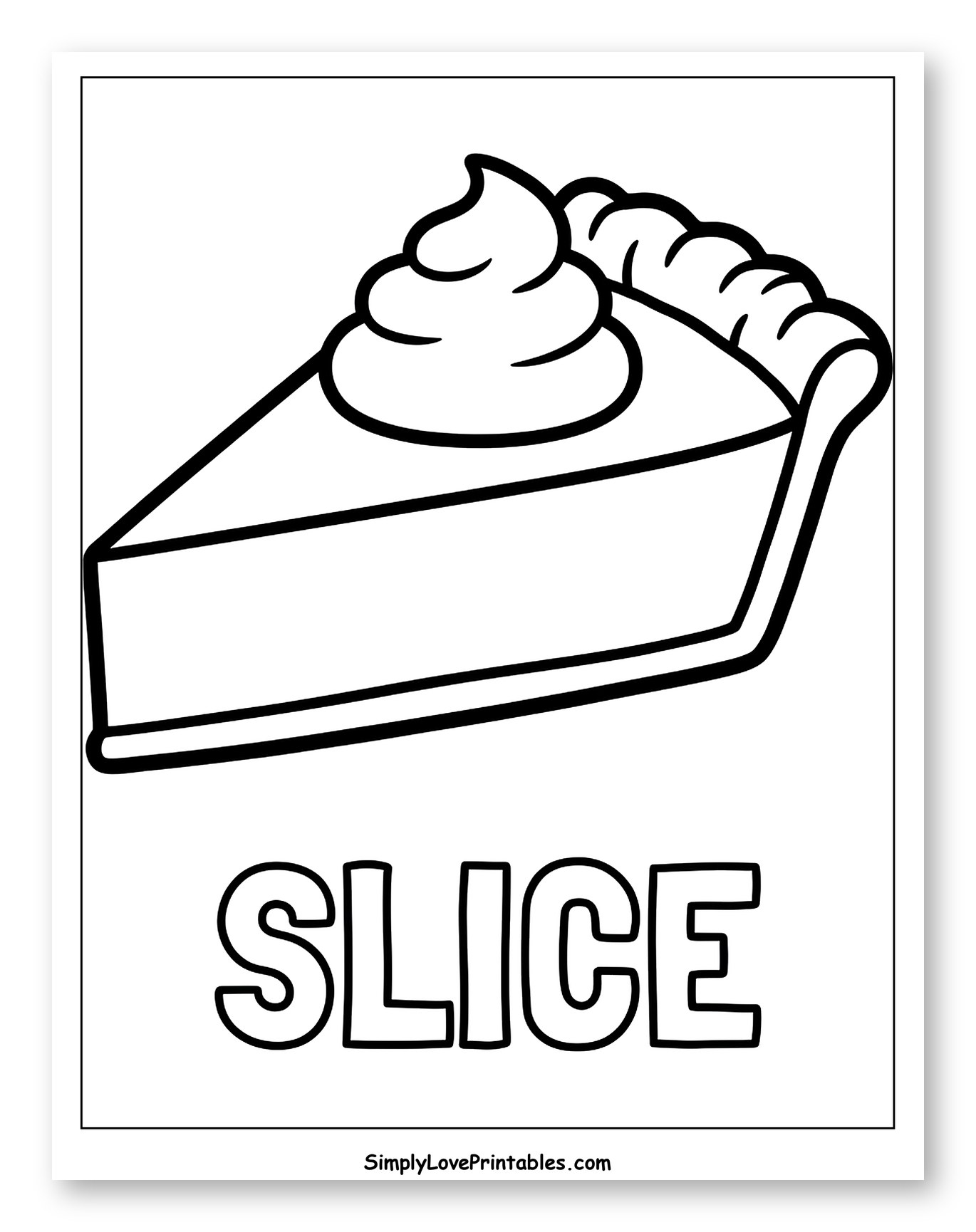 Slice of Pie with Whipped Cream