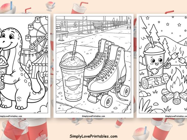 Slushie coloring pages featured image