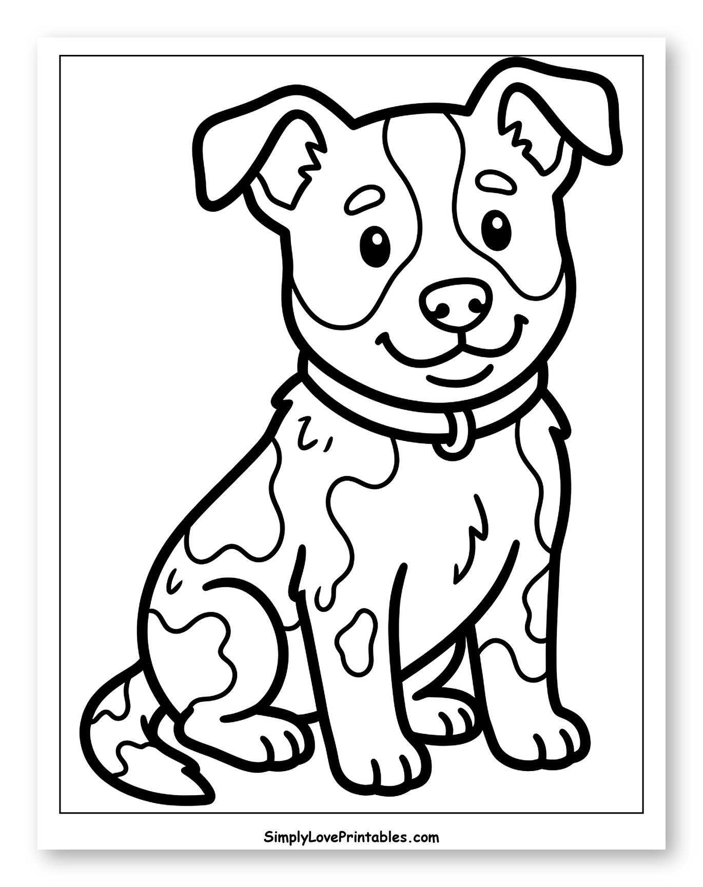 Smiling Australian Cattle Dog Sitting Down