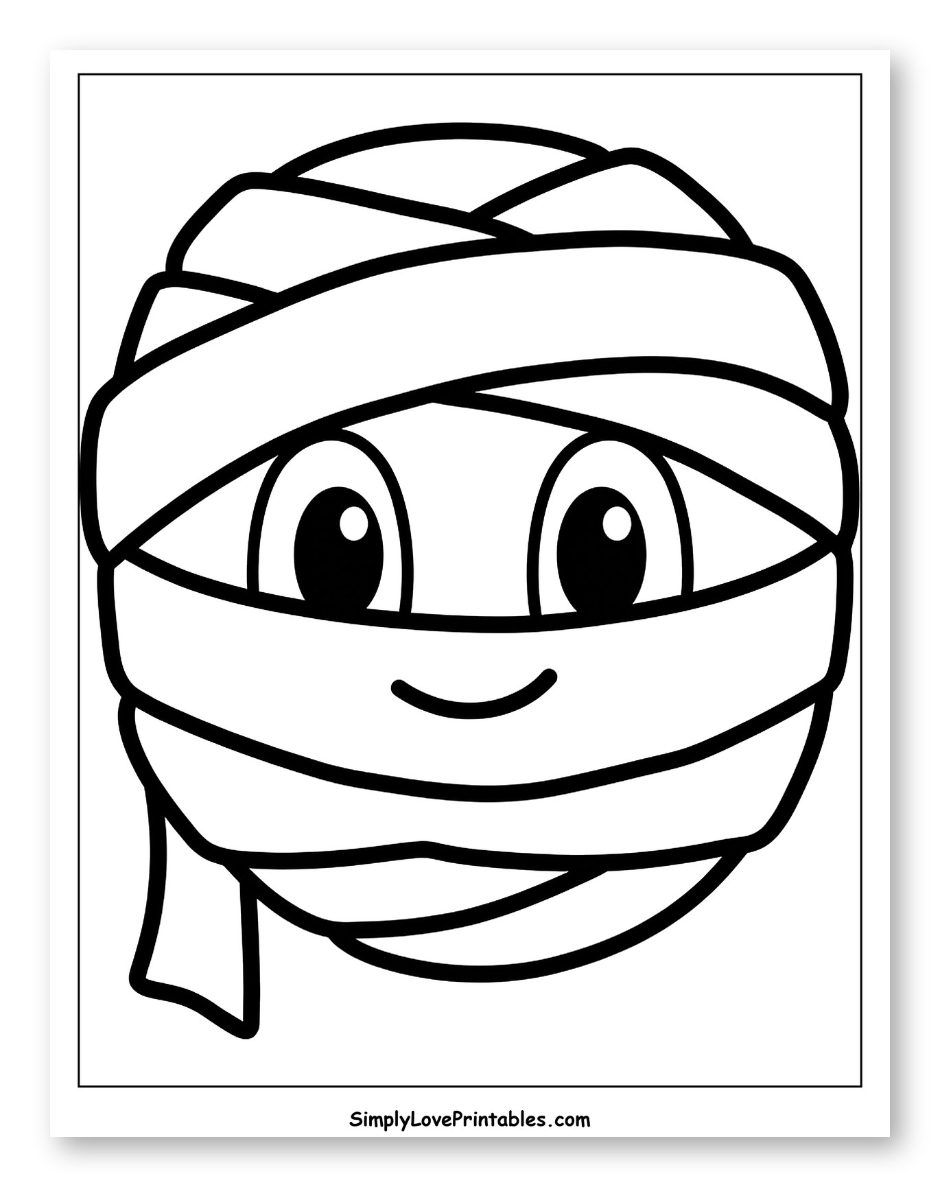 Smiling Cartoon Mummy Character