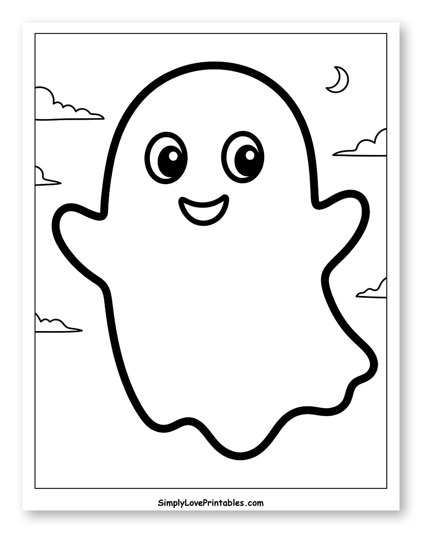 Smiling Ghost in the Night Sky