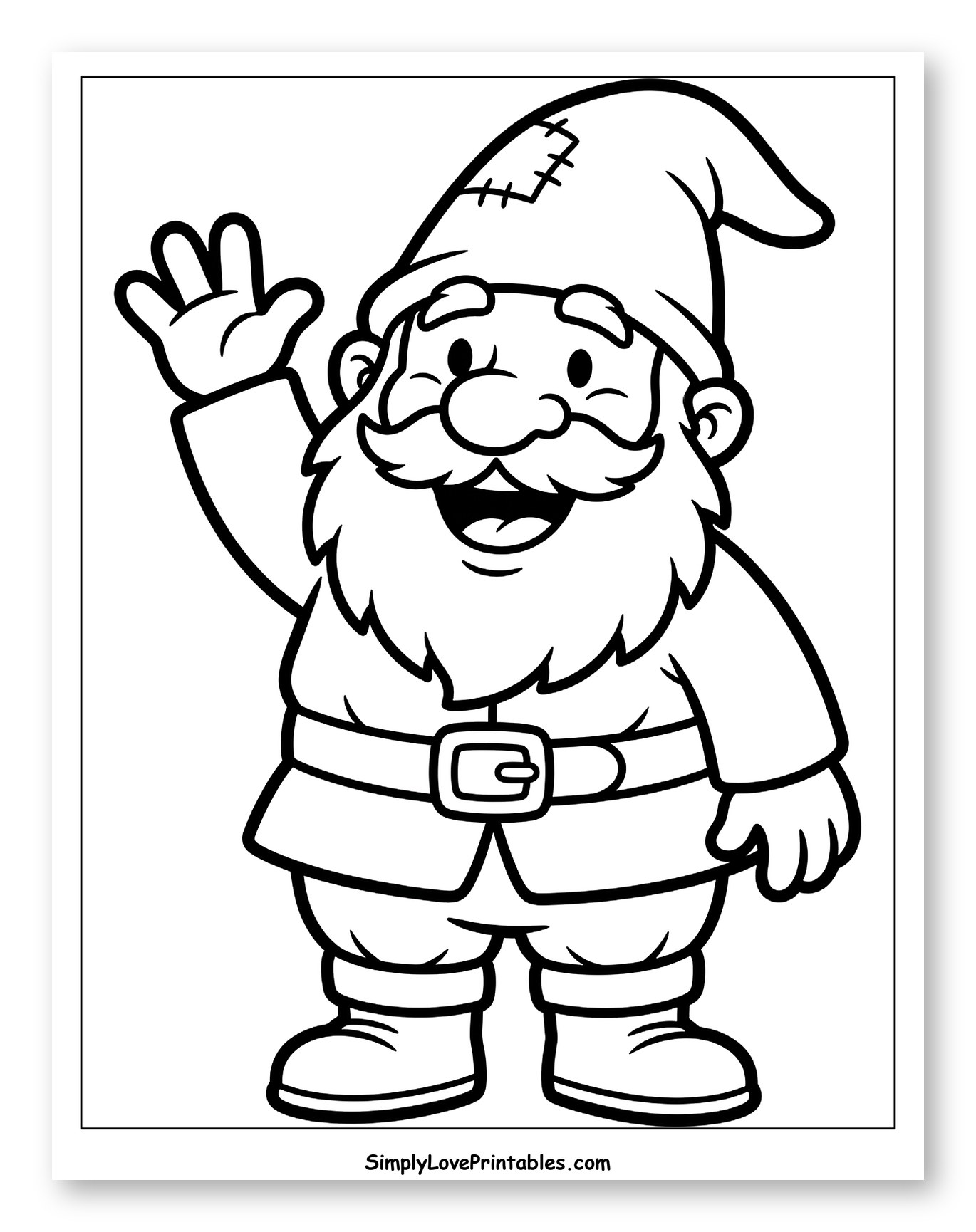 Smiling Gnome Waving Hello