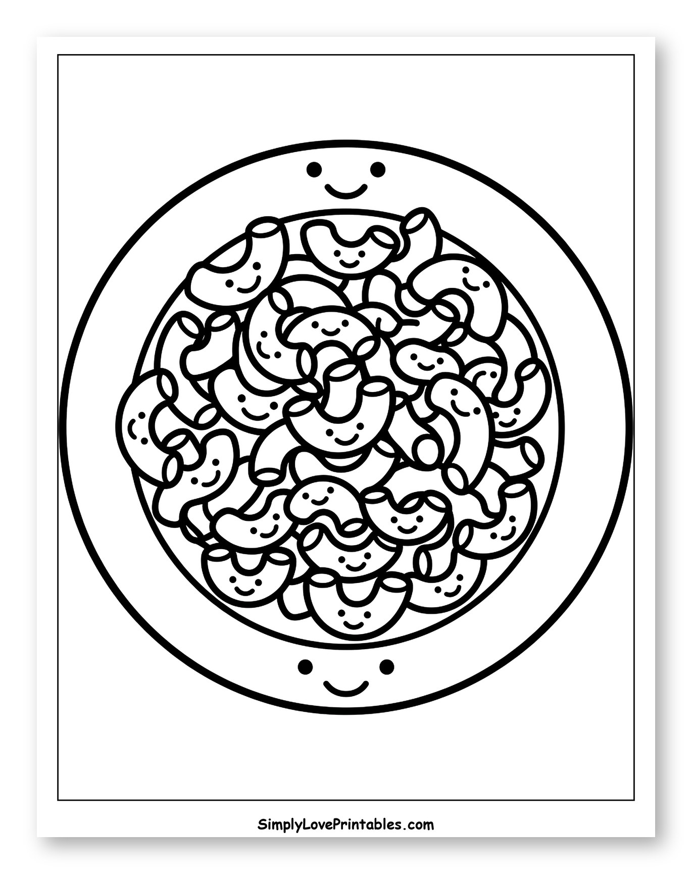 Smiling Mac and Cheese in a Happy Bowl