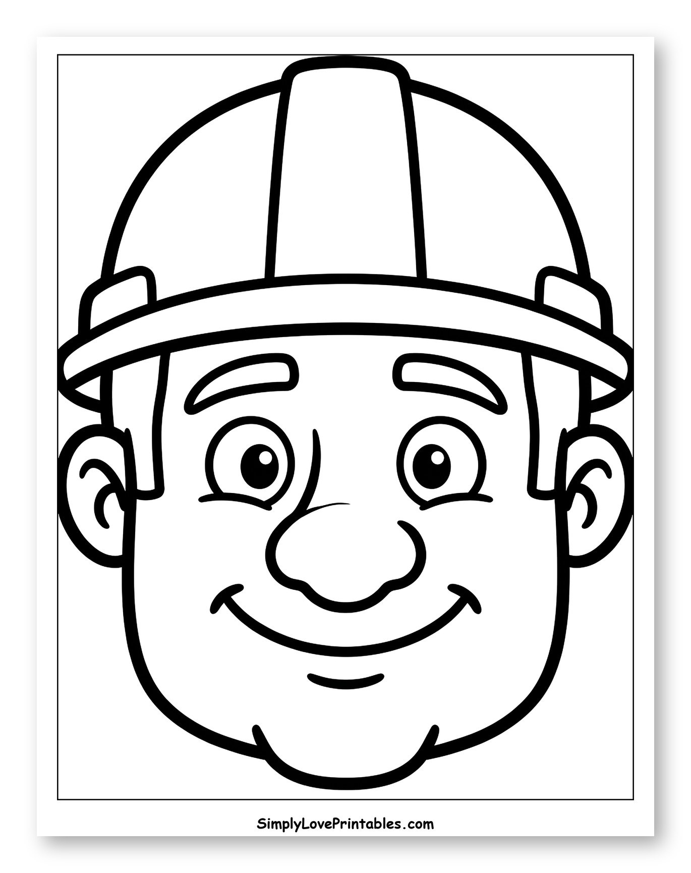 Smiling Man Wearing a Hard Hat