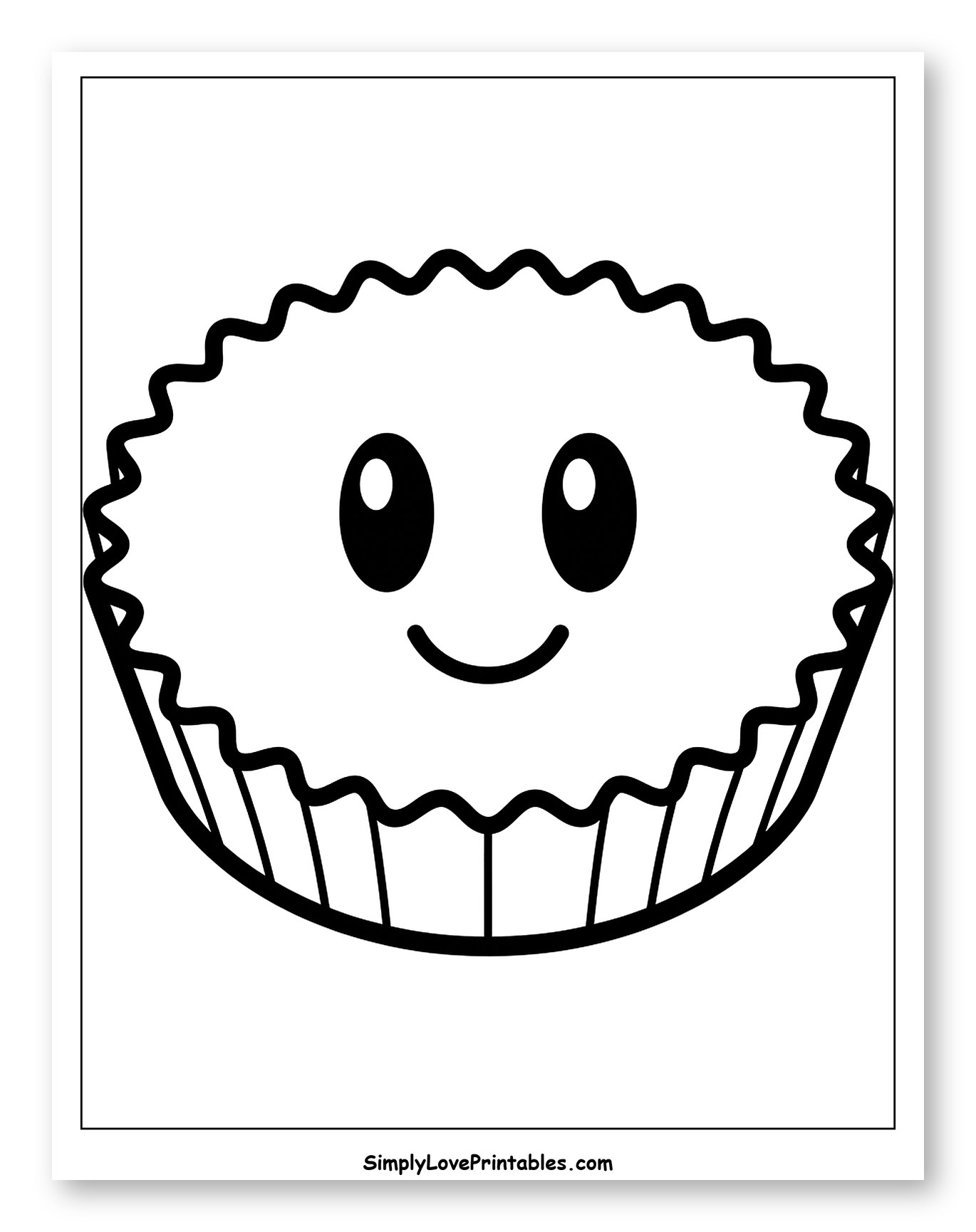 Smiling Peanut Butter Cup Character