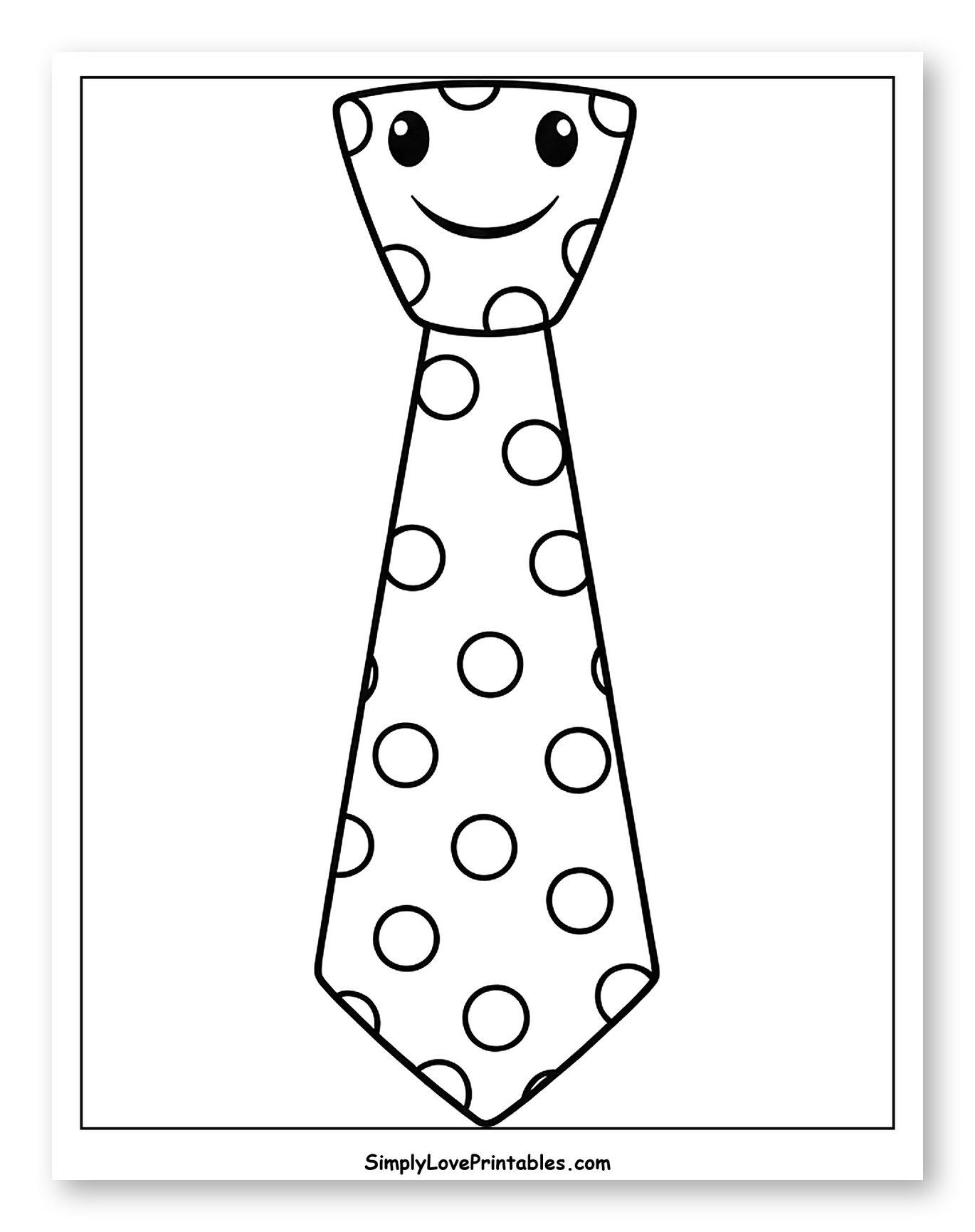 Smiling Polka Dot Tie