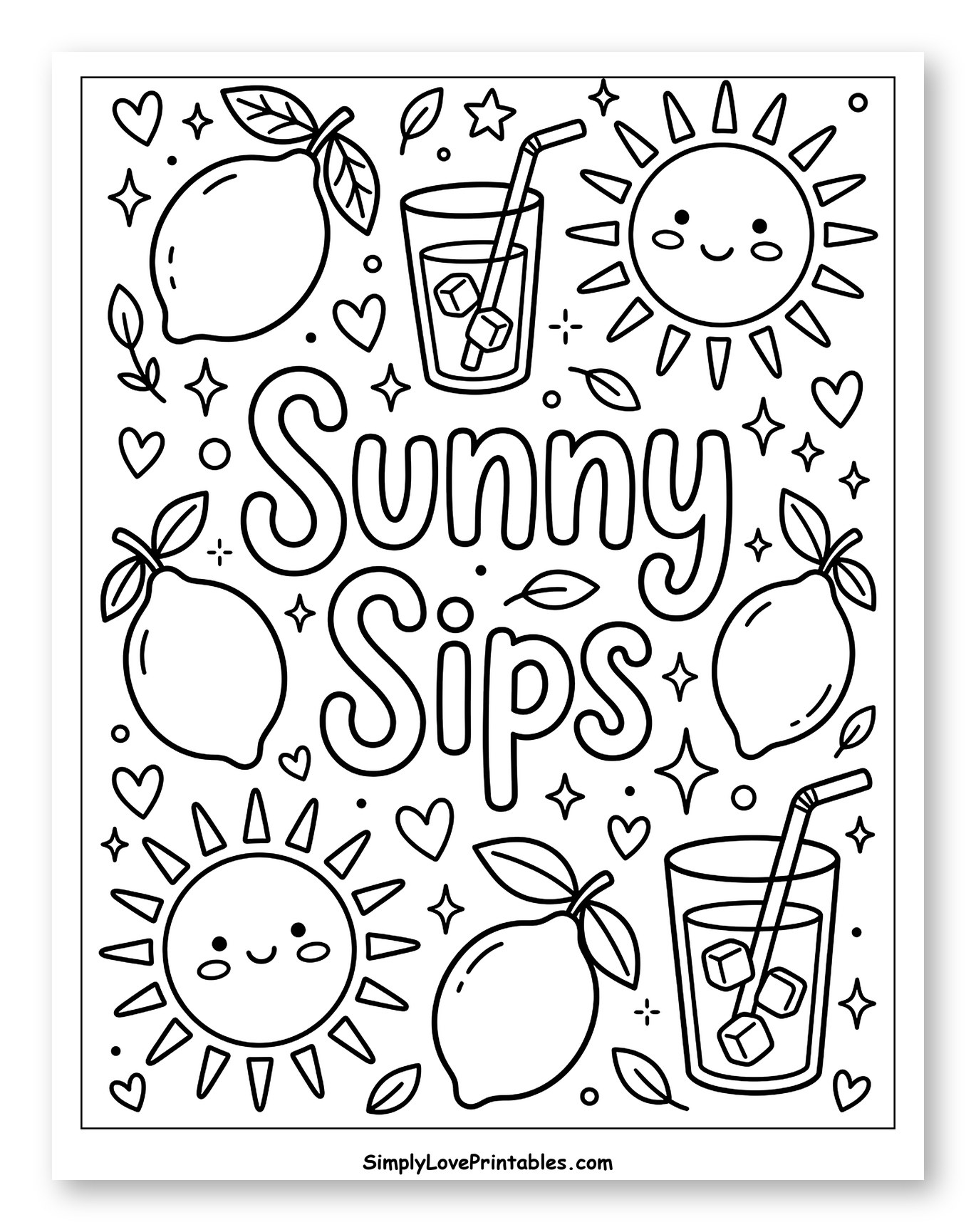 Smiling Suns, Lemons, and Refreshing Sunny Sips