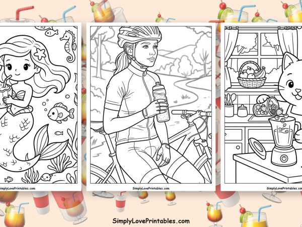 Smoothie coloring pages featured image