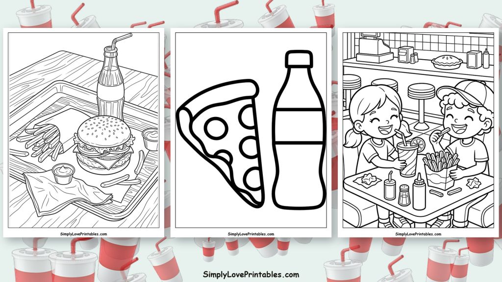 Soda coloring pages featured image