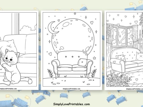 sofa coloring pages featured image