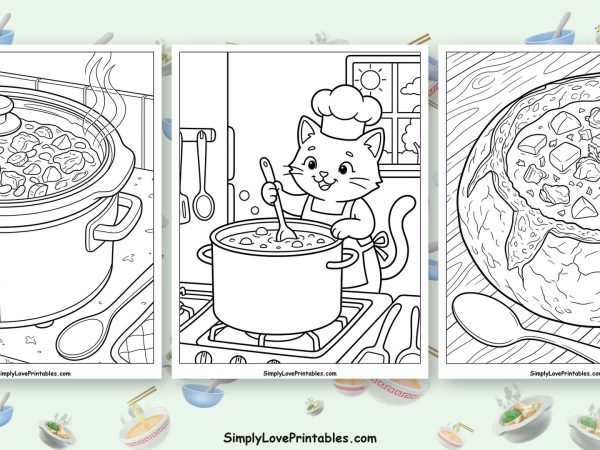 Soup coloring pages featured image