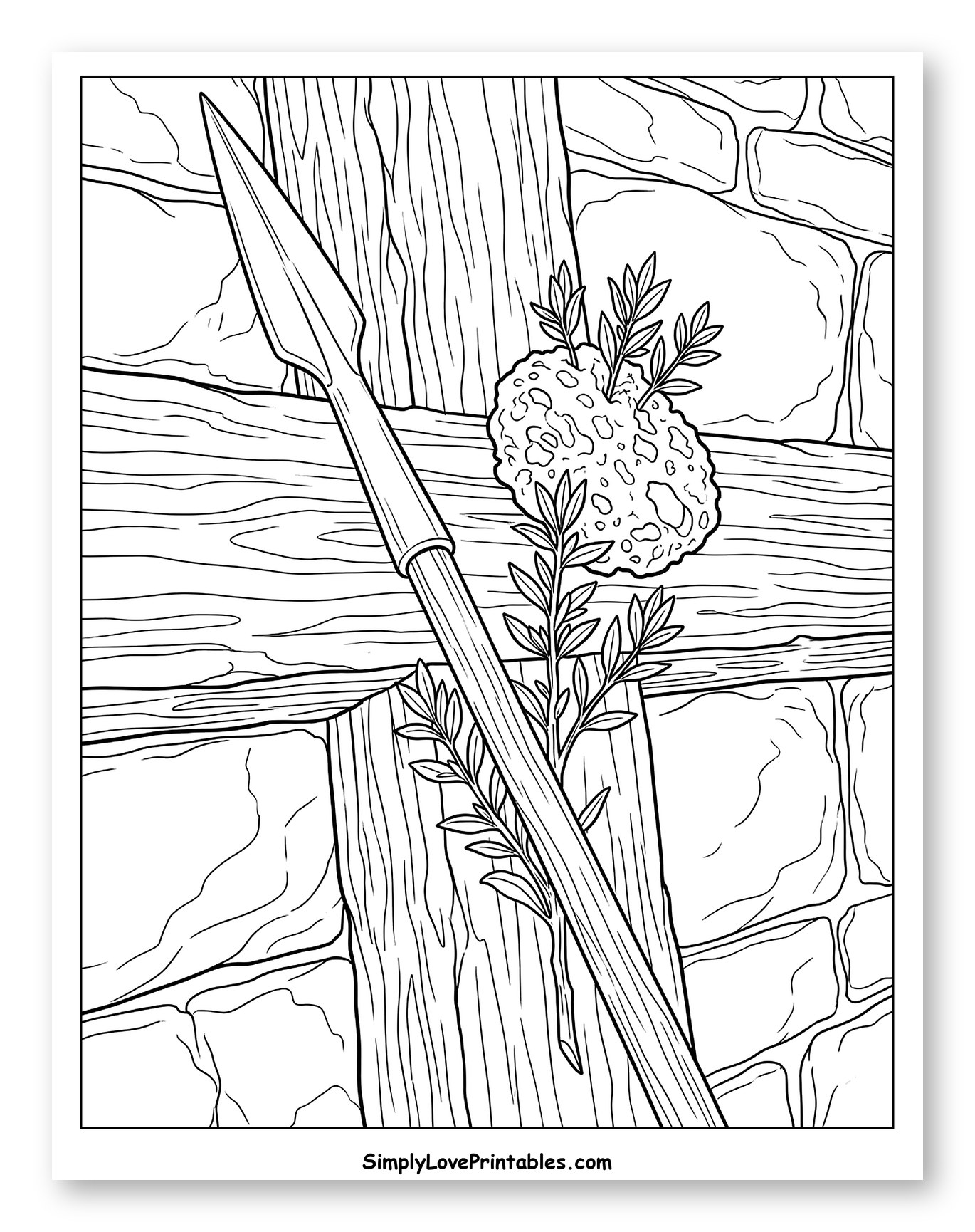 Spear and Sponge on a Hyssop Branch