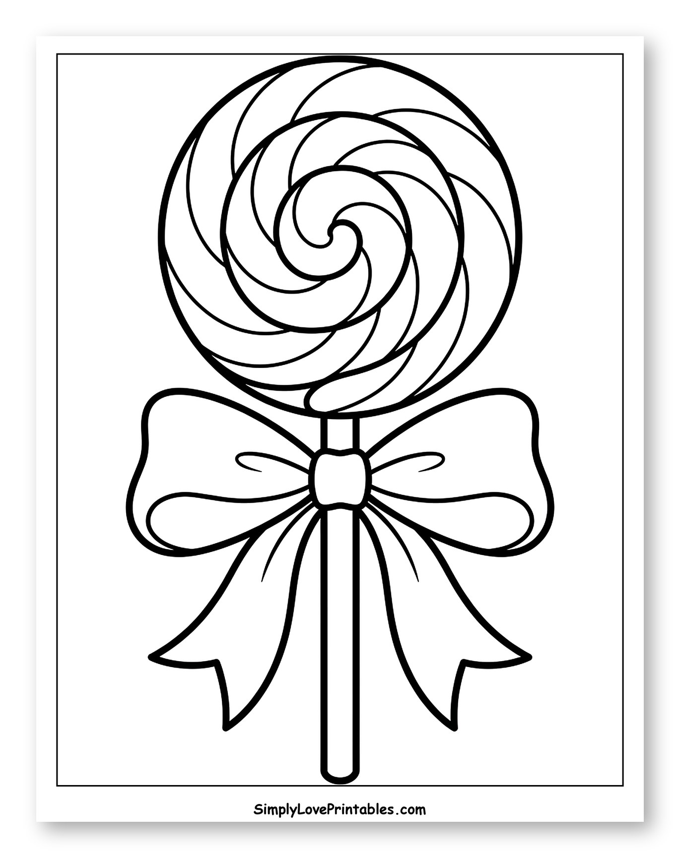 Spiral Lollipop with a Bow