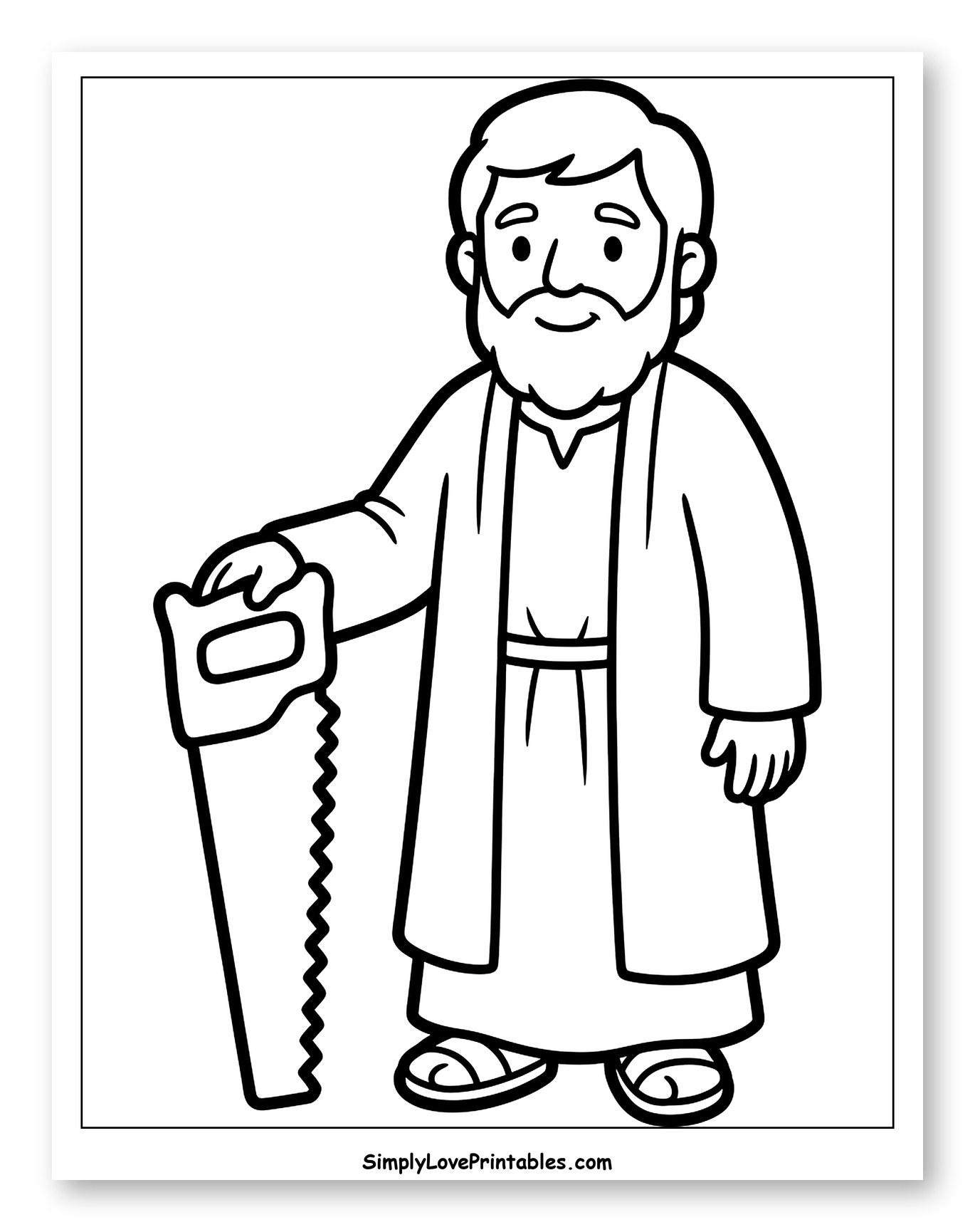 St. Joseph Holding a Saw