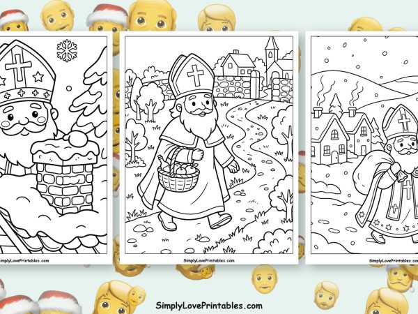 St. Nicholas coloring pages featured image
