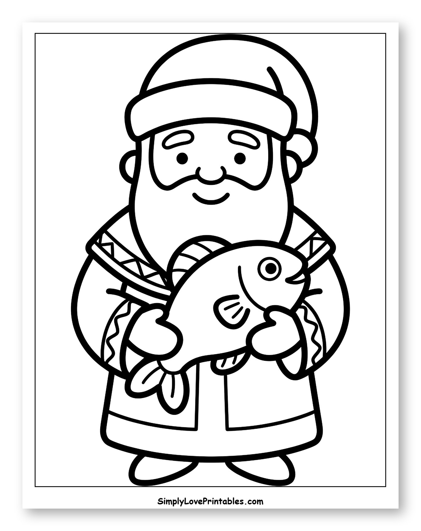 St. Nicholas with a Freshly Caught Fish