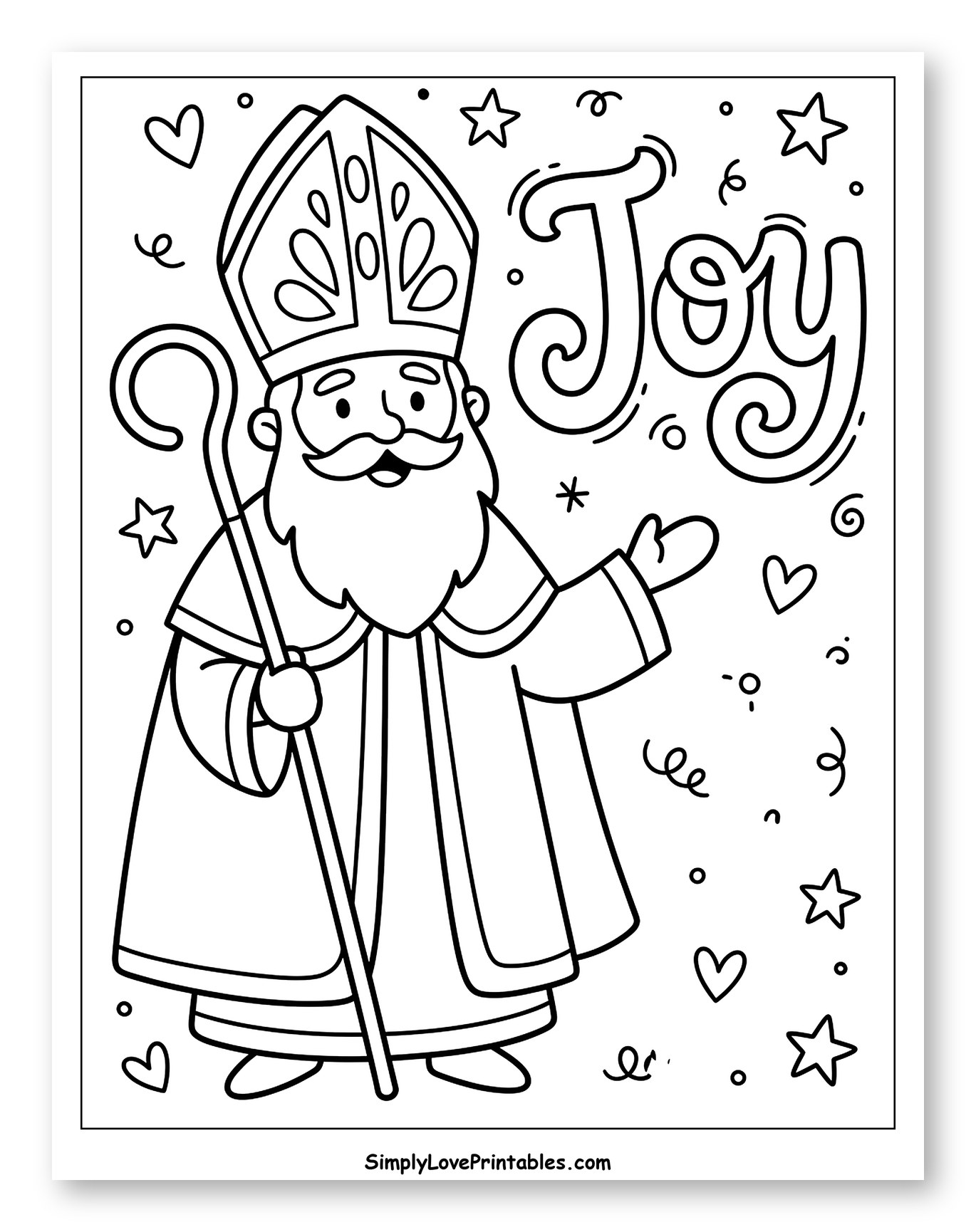 St. Nicholas with Staff and Joy