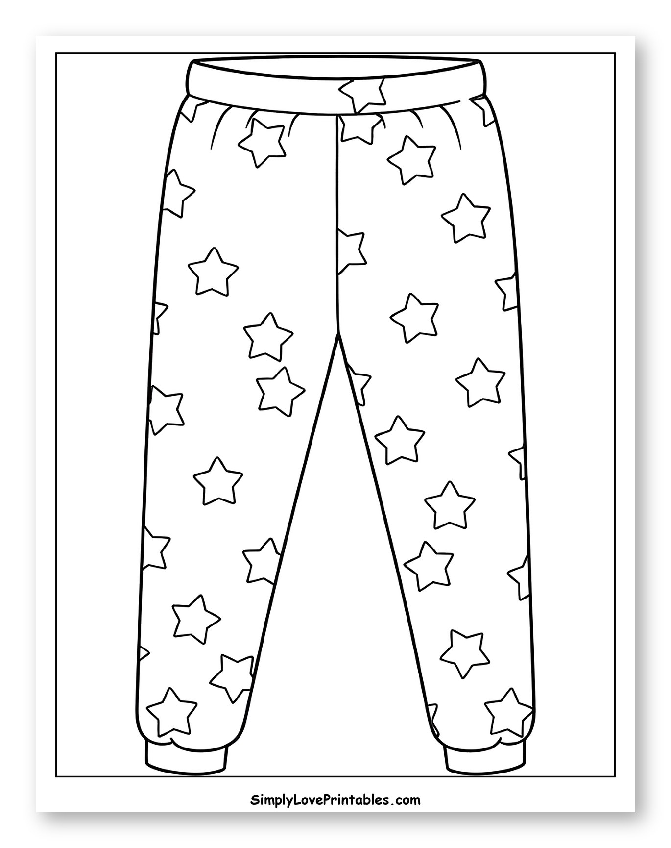Star Patterned Pajama Pants