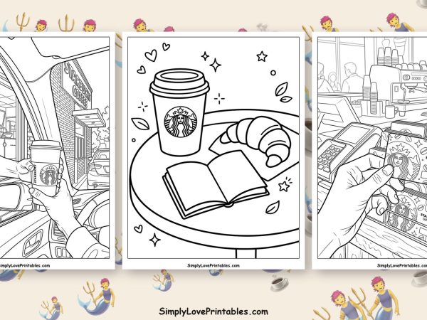 Starbucks coloring pages featured image