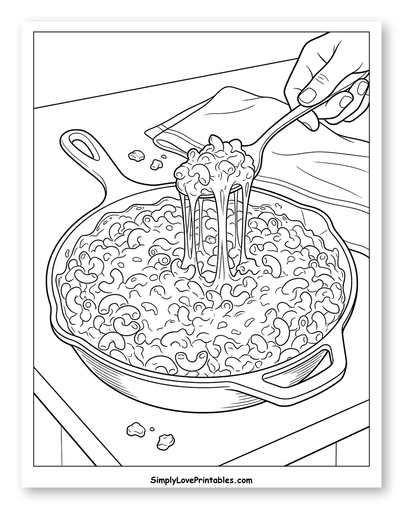 Stretchy Cheesy Macaroni and Cheese Skillet