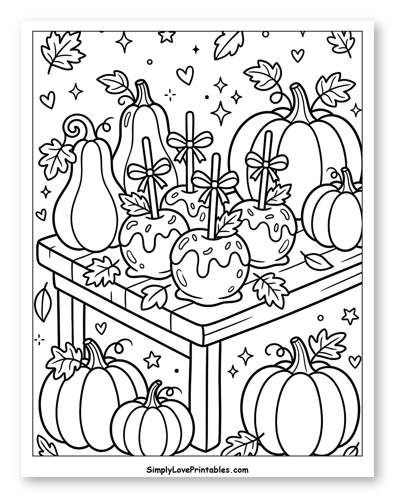 Sweet Candy Apples and Pumpkins