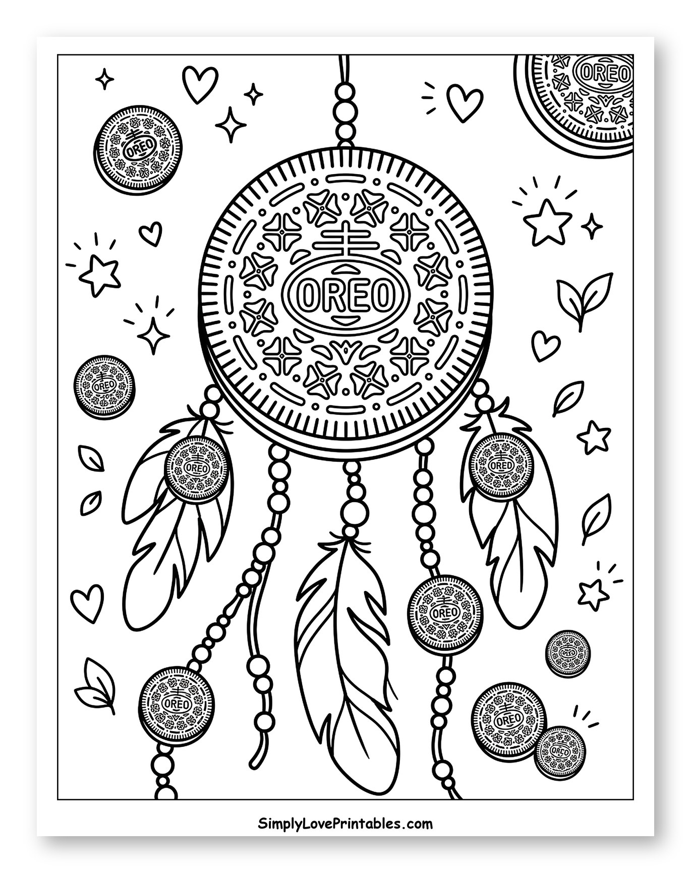 Sweet Oreo Dreamcatcher and Scattered Cookies