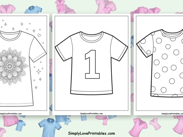 t shirt coloring pages featured image