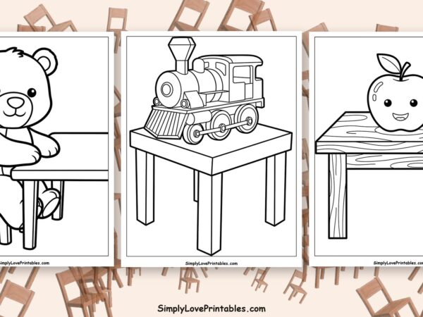 table coloring pages featured image