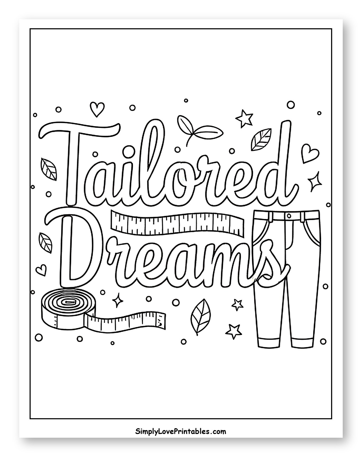 Tailored Dreams with Measuring Tape and Trousers