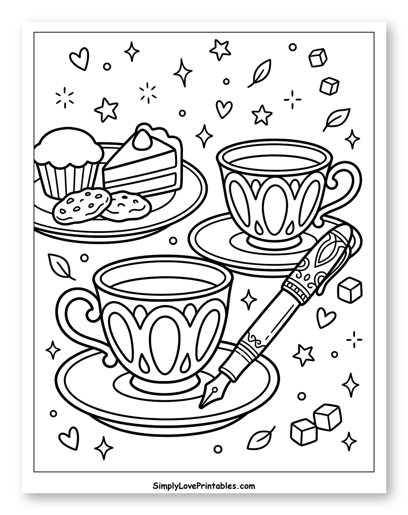 Teacups, Pastries, and a Fountain Pen