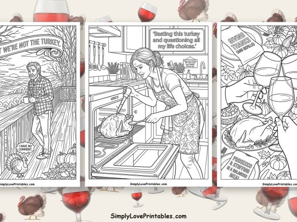 thanksgiving for adults coloring pages featured image