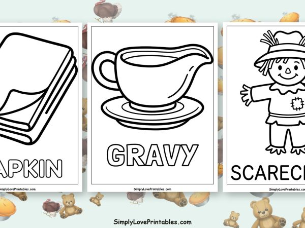 Thanksgiving for toddlers coloring pages featured image