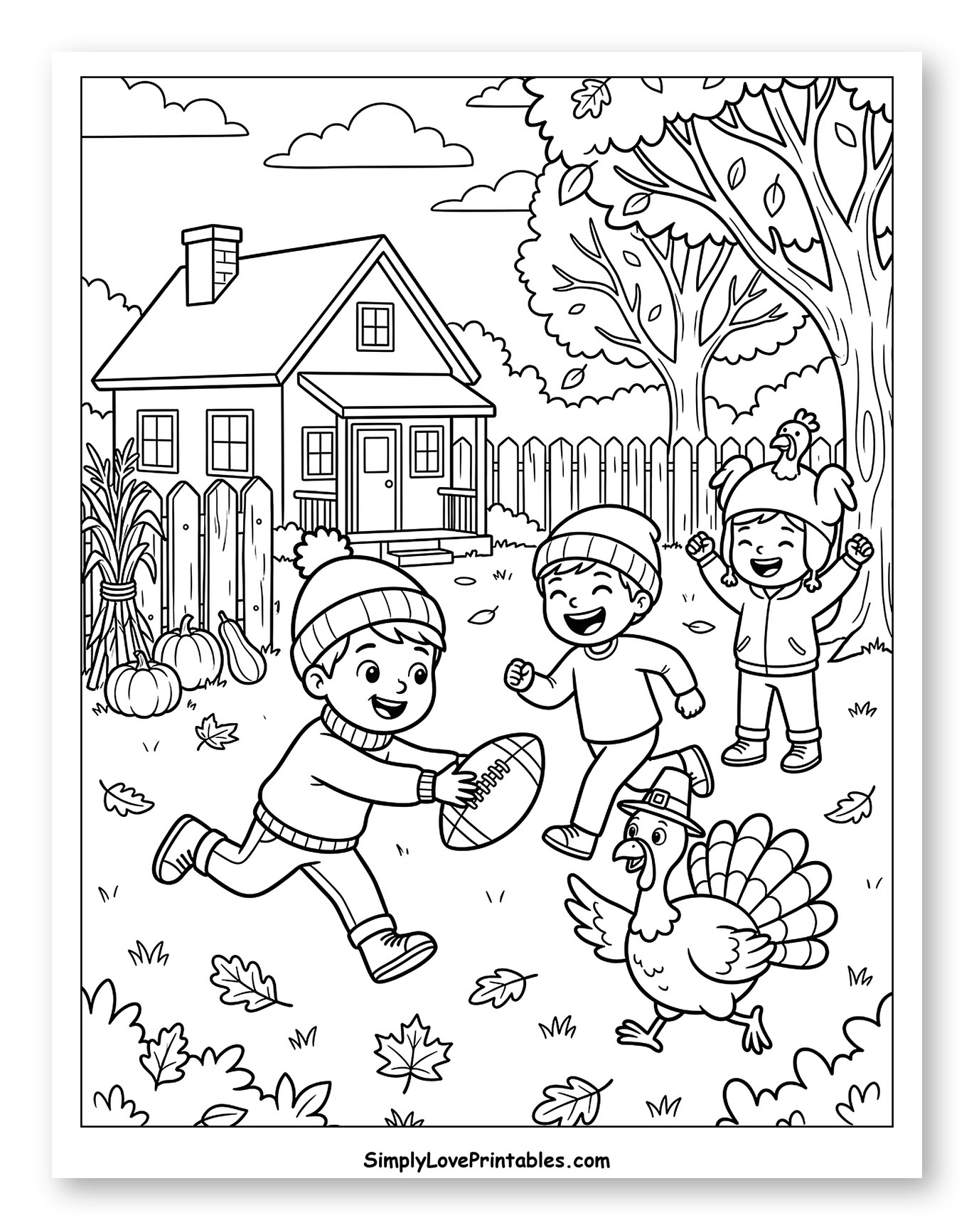 Thanksgiving Fun with Kids and a Turkey