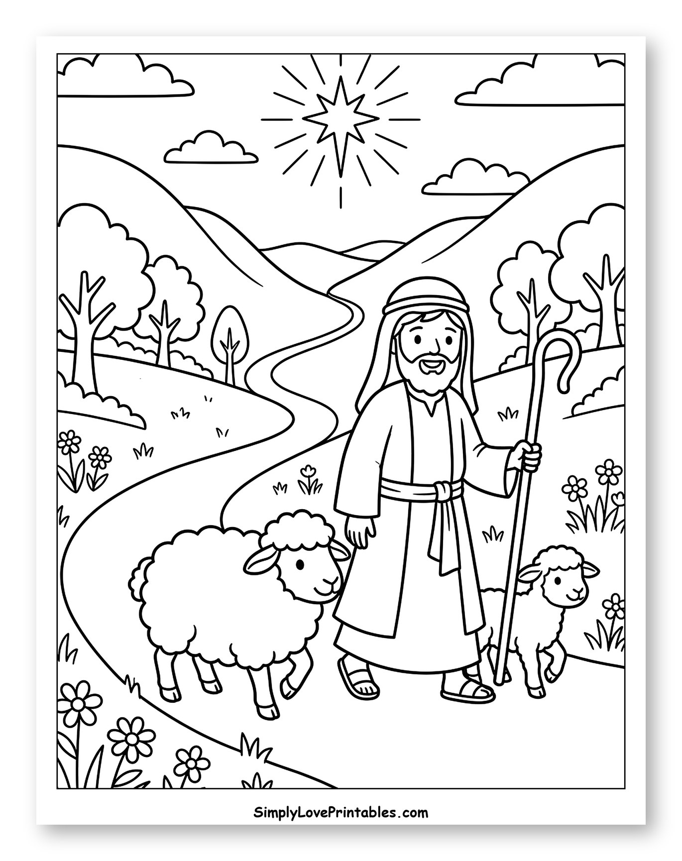 The Good Shepherd Leading His Flock