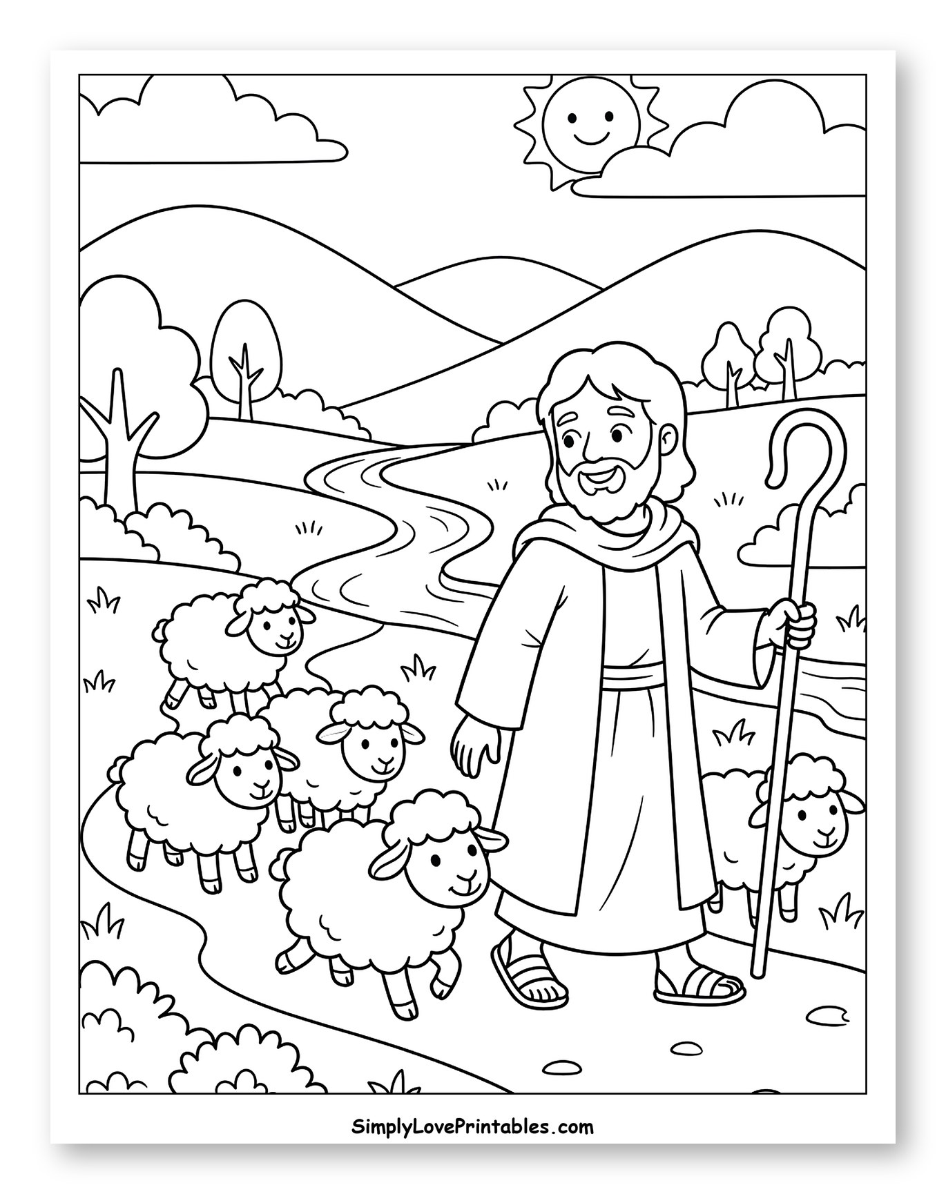 The Good Shepherd Leads His Sheep