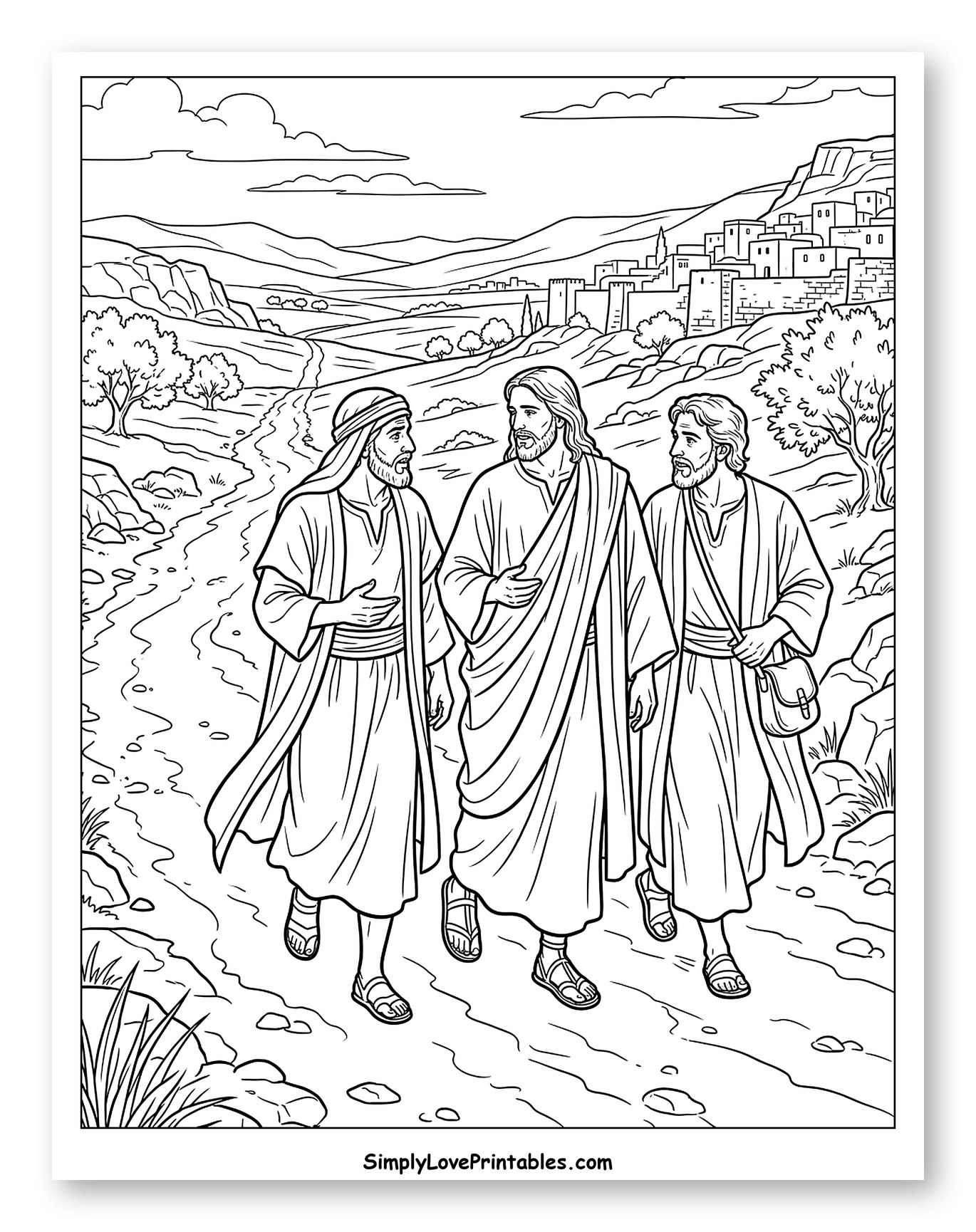 The Road to Emmaus Scene