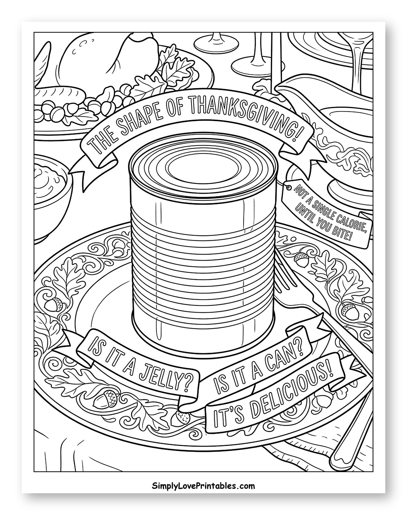 The Shape of Thanksgiving Cranberry Sauce