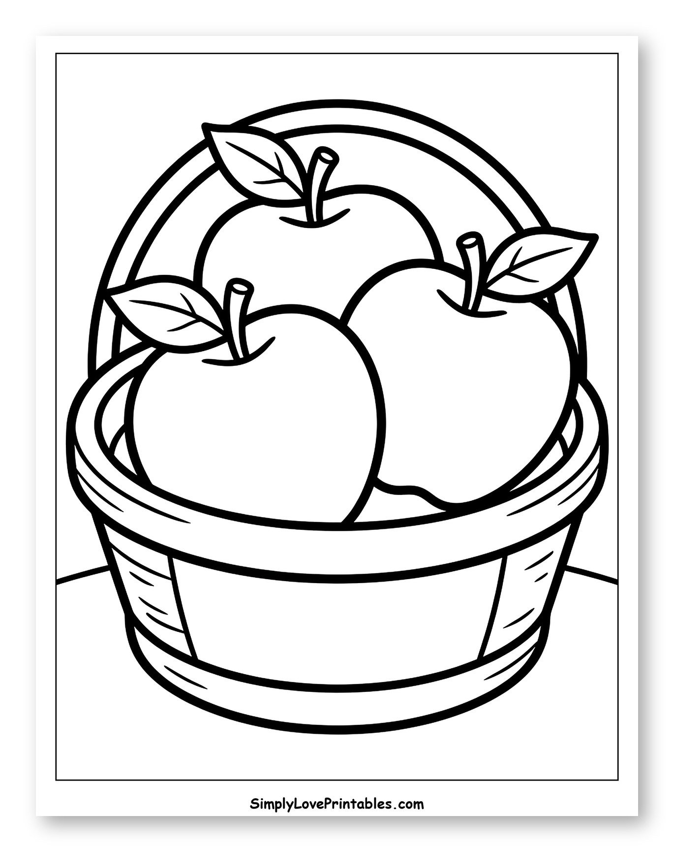 Three Apples in a Round Basket