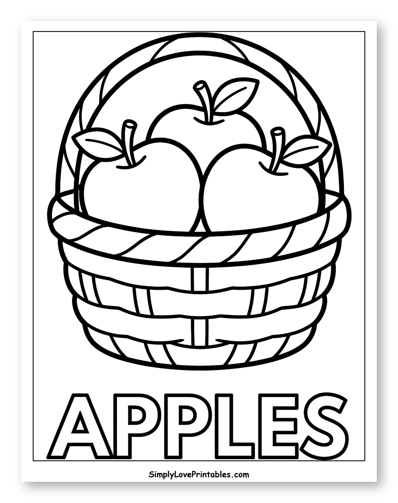 Three Apples in a Woven Basket
