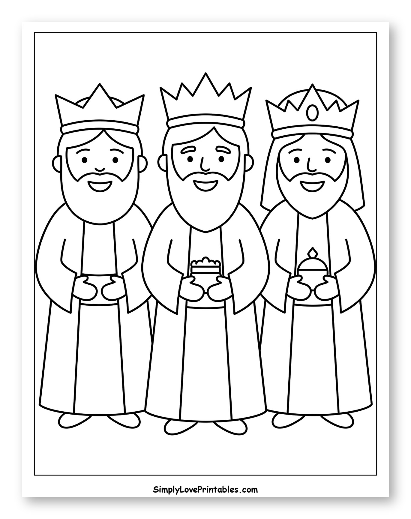 Three Wise Men Bearing Gifts